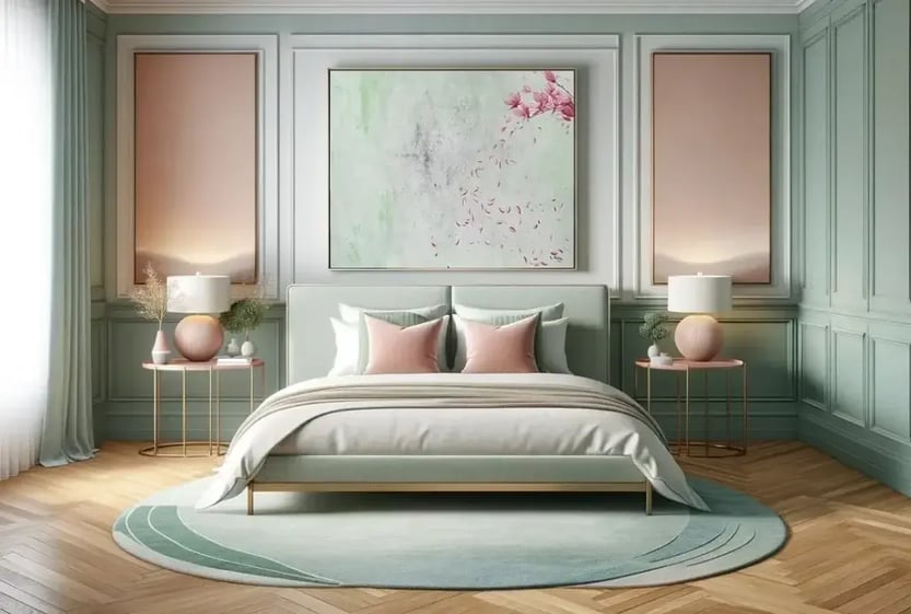 Pale-pink-and-mint-green-the-spring-colours-in-the-bedroom-1024x690