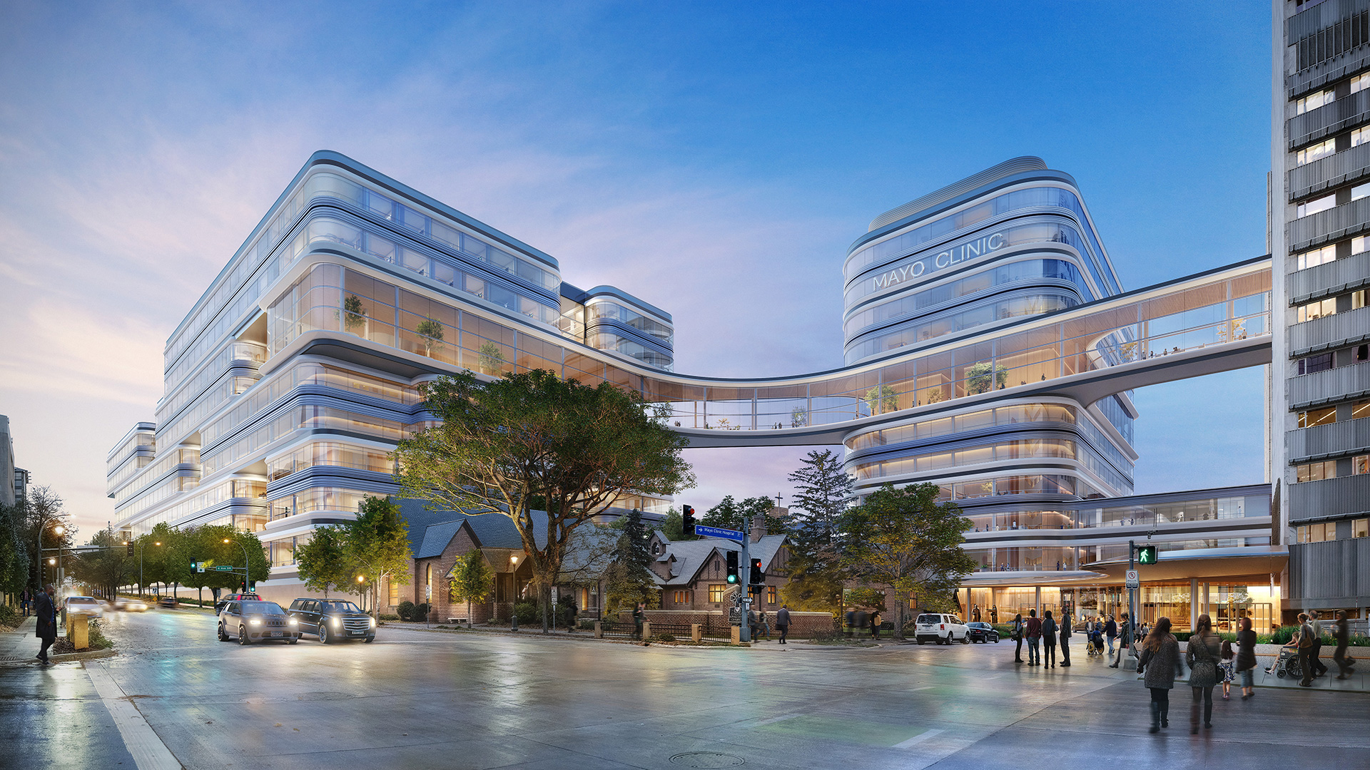 Mayo-Clinic-3rd-Avenue-Approach-Foster-Partners Mayo-Clinic-3rd-Avenue-Approach-Foster-Partners